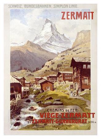 Foto Lámina giclée Swiss Alps, Zermatt Matterhorn de Anton Reckziegel, 112x81 in.