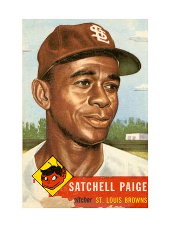 Foto Lámina giclée Topps Satchell Paige Baseball Card. 1953; Archives Center, NMAH, 61x41 in.