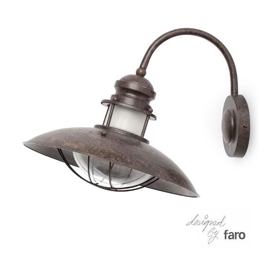 Foto Lámpara aplique de pared color marrón - Faro Diseño WINCH 66200