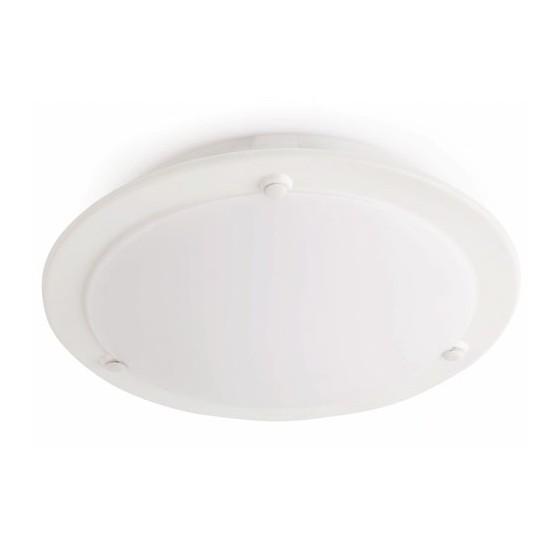 Foto Lámpara plafón de diseño Becken color blanco - Faro 63300