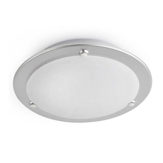 Foto Lámpara plafón de diseño Becken color gris - Faro 63301