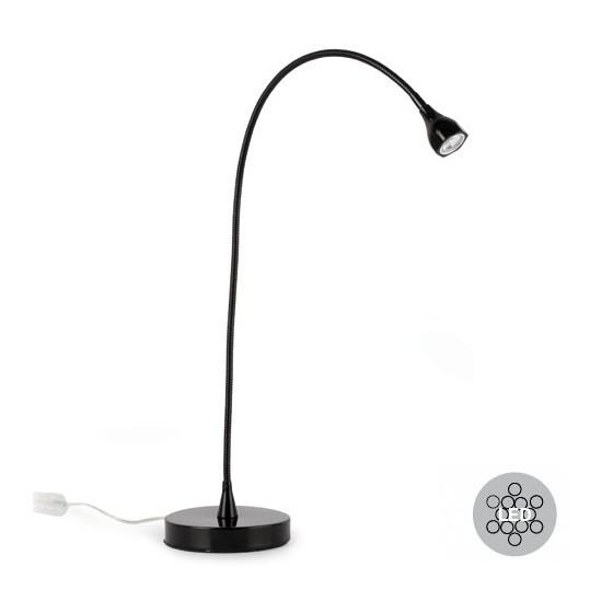Foto Lámpara sobremesa LED de diseño Bogart color Negro