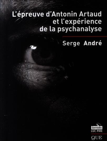 Foto L'épreuve d'Antonin Artaud et l'expérience de la psychanalyse