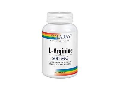 Foto L-arginina 500 mg solaray 100 cápsulas