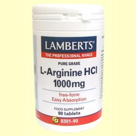 Foto L-arginine hci 1000 mg - 90 tabletas - lamberts
