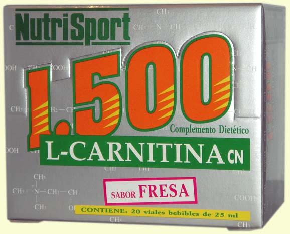 Foto L-Carnitina 1500 - Sabor Fresa - NutriSport - 20 viales