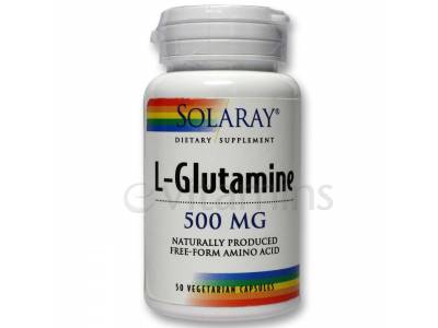 Foto L-glutamine 50 cápsulas solaray