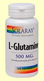 Foto L-Glutamine 500 mg - Solaray - 50 cápsulas [4920]
