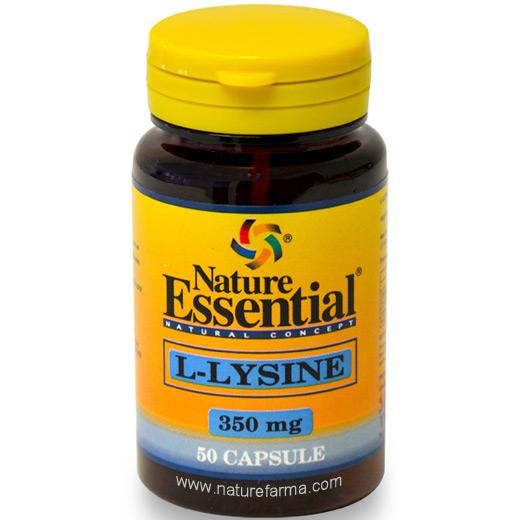 Foto L-Lisina 350 mg 50 capsulas - Nature Essential