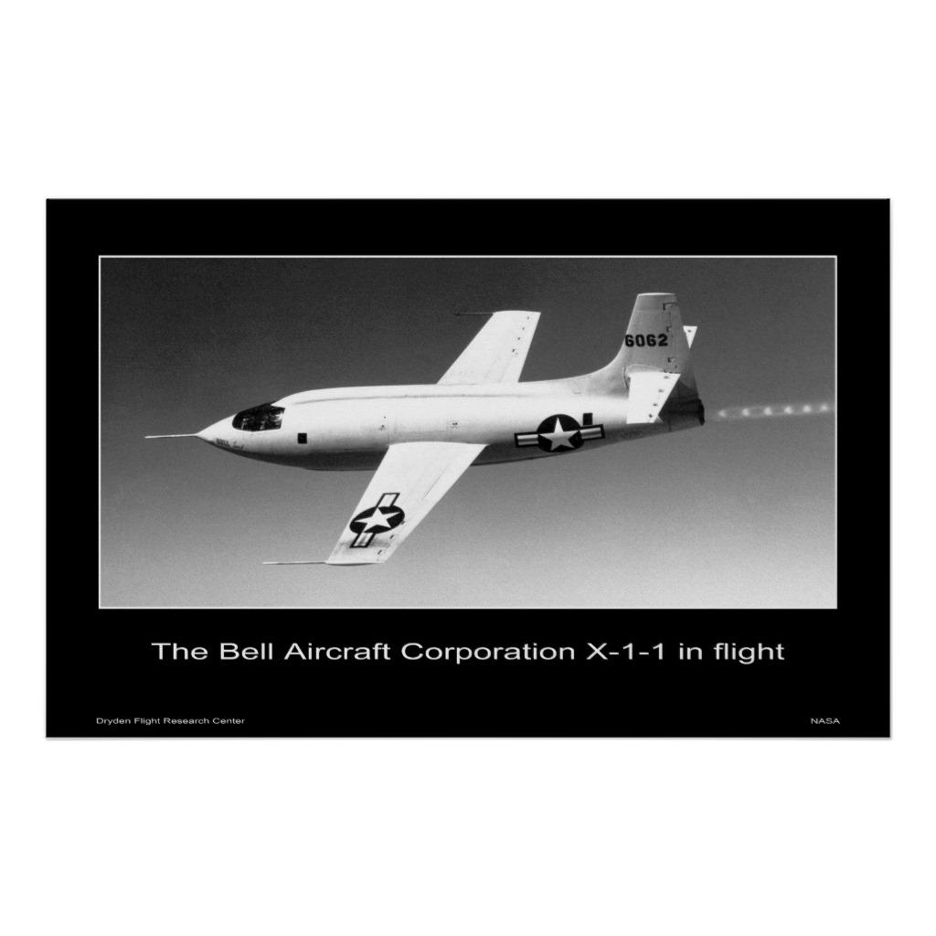 Foto La Bell Aircraft Corporation X-1-1 en vuelo Impresiones