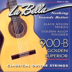 Foto La bella 900-B Negra-Golden Superior. Juego cuerdas para guitarra clas