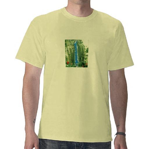 Foto La Camiseta De Los Hombres - Cascada Tropical