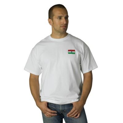 Foto La camiseta de los hombres bordados bandera de la