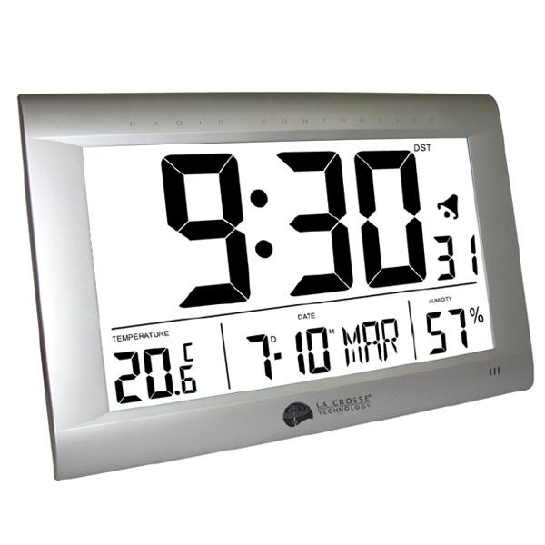 Foto La crosse technology Reloj de muro digital con sensores