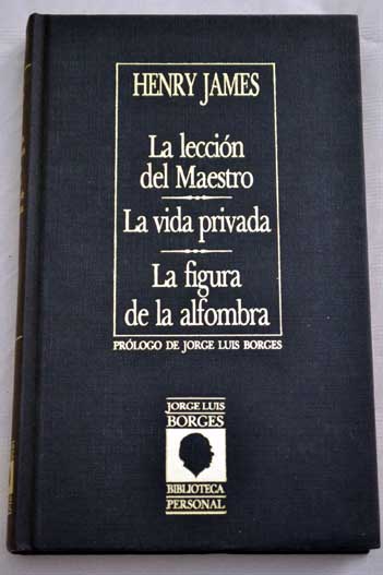 Foto La lección del maestro; La vida privada ; La figura de la alfombra