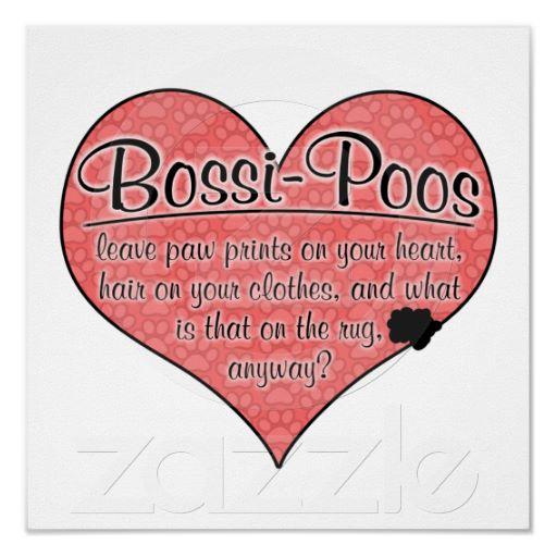 Foto La pata de Bossi-Poo imprime humor del perro Impresiones