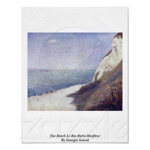 Foto La playa Le Bas Butin Honfleur de Jorte Seurat Posters