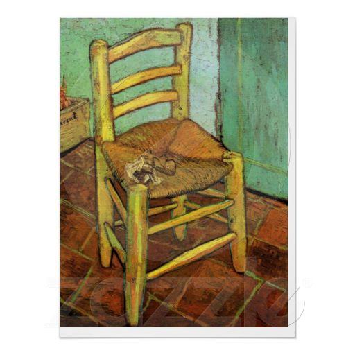 Foto La silla de Vincent con su tubo de Vincent van Gog Poster