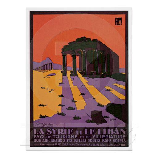 Foto La Syrie y arte del poster de Le Liban Palmyre Fra