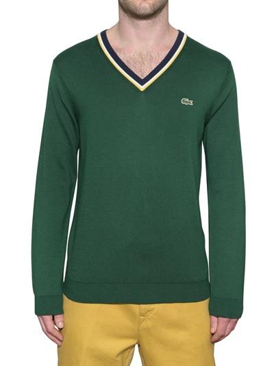Foto lacoste l!ve jersey v neck sweater