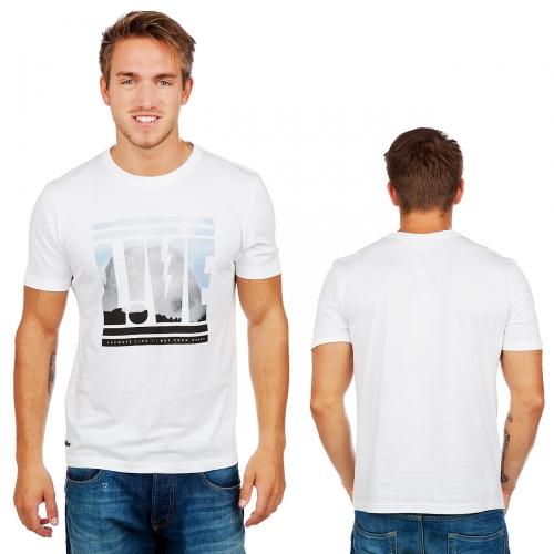 Foto Lacoste Live Born Ready camiseta Blanc/Multicolor talla XL