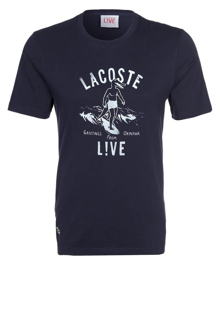 Foto Lacoste LIVE Camiseta print azul