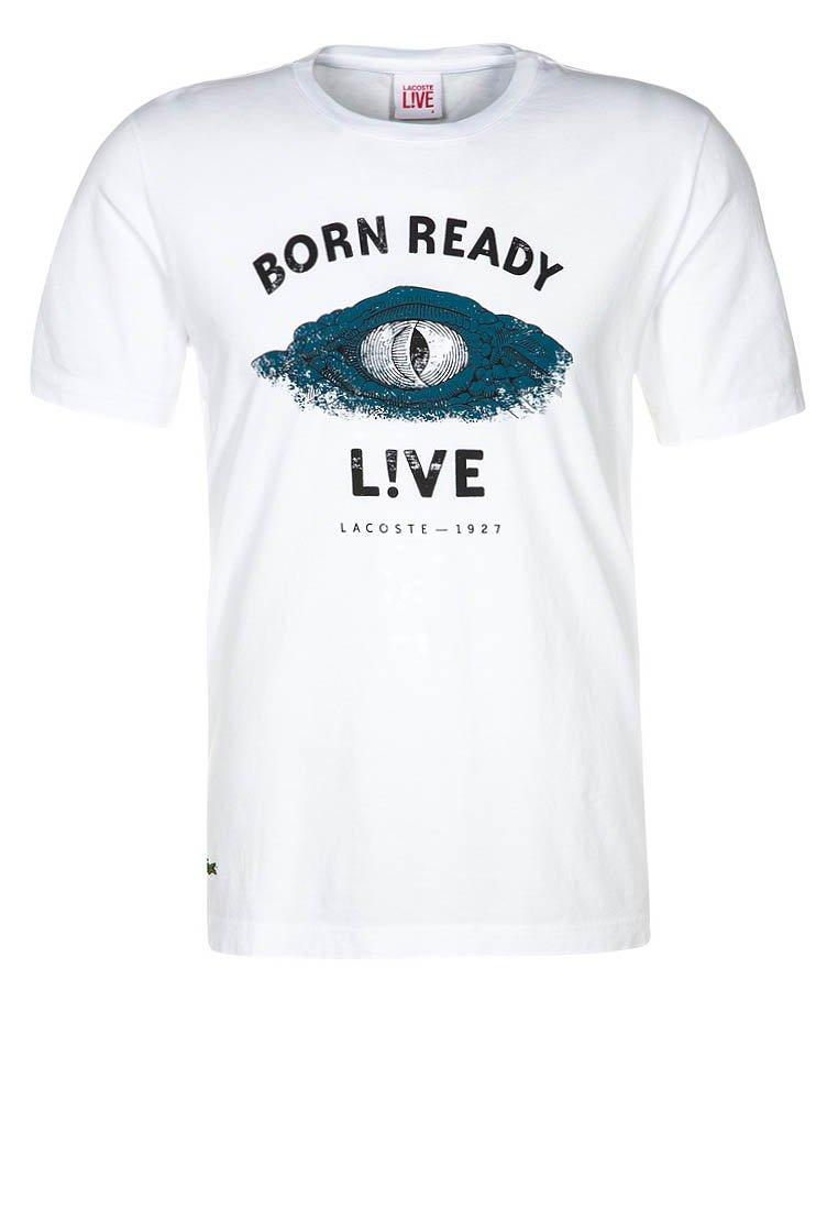 Foto Lacoste LIVE Camiseta print blanco