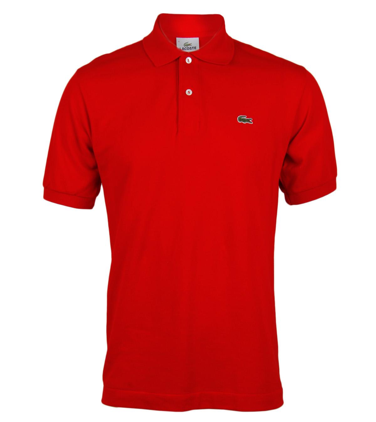 Foto Lacoste Red Cotton Polo Shirt-L