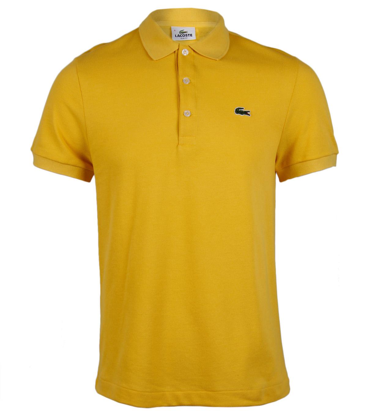 Foto Lacoste Yellow Cotton Polo Shirt-M