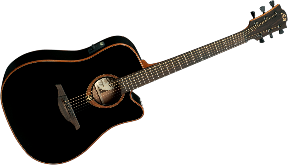 Foto Lag T100Dce-Blk Tramontane Electro Acoustic Guitar