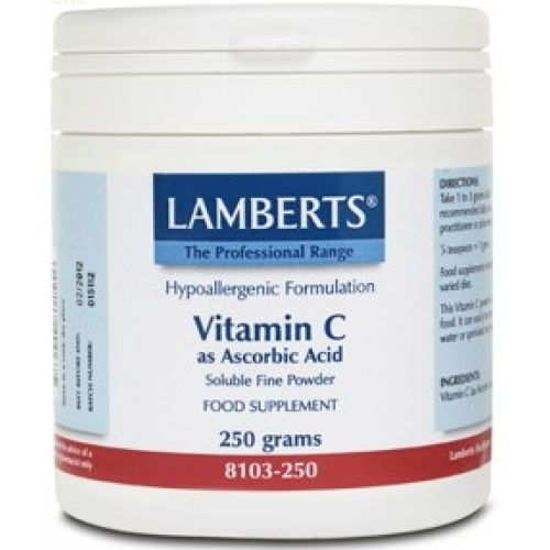 Foto Lamberts Vitamina C - Acido Ascorbico polvo 250g