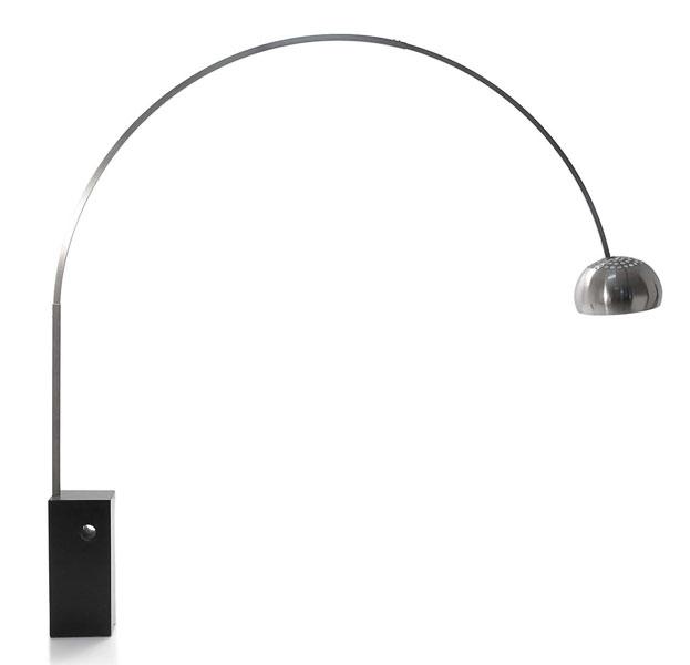 Foto Lampara Arco Marmol Negro