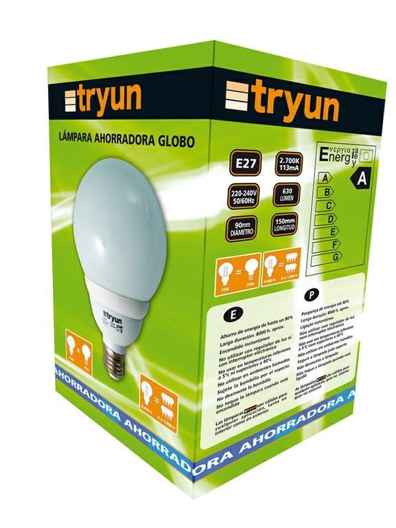 Foto Lampara globo e27 20w bajo consumo lf tryun