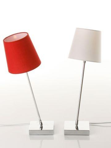 Foto Lampara mesa rojo metal iluminacion 16 x 50 cm