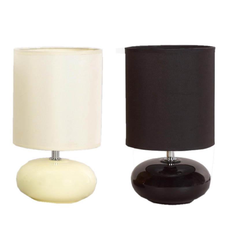 Foto Lampara Pebble Ceramic Lamp, Lamparas de sobre mesa Anunciado en TV (Pack 2 - Blanco)