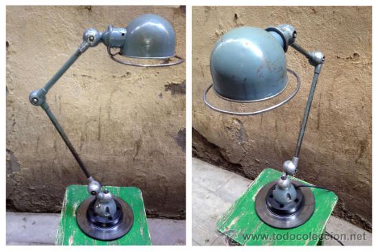 Foto lampara vintage industrial jielde 2 brazos