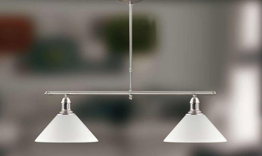 Foto Lamparas de Techo Extensibles : Mod. OSIRIS niquel 2 luces