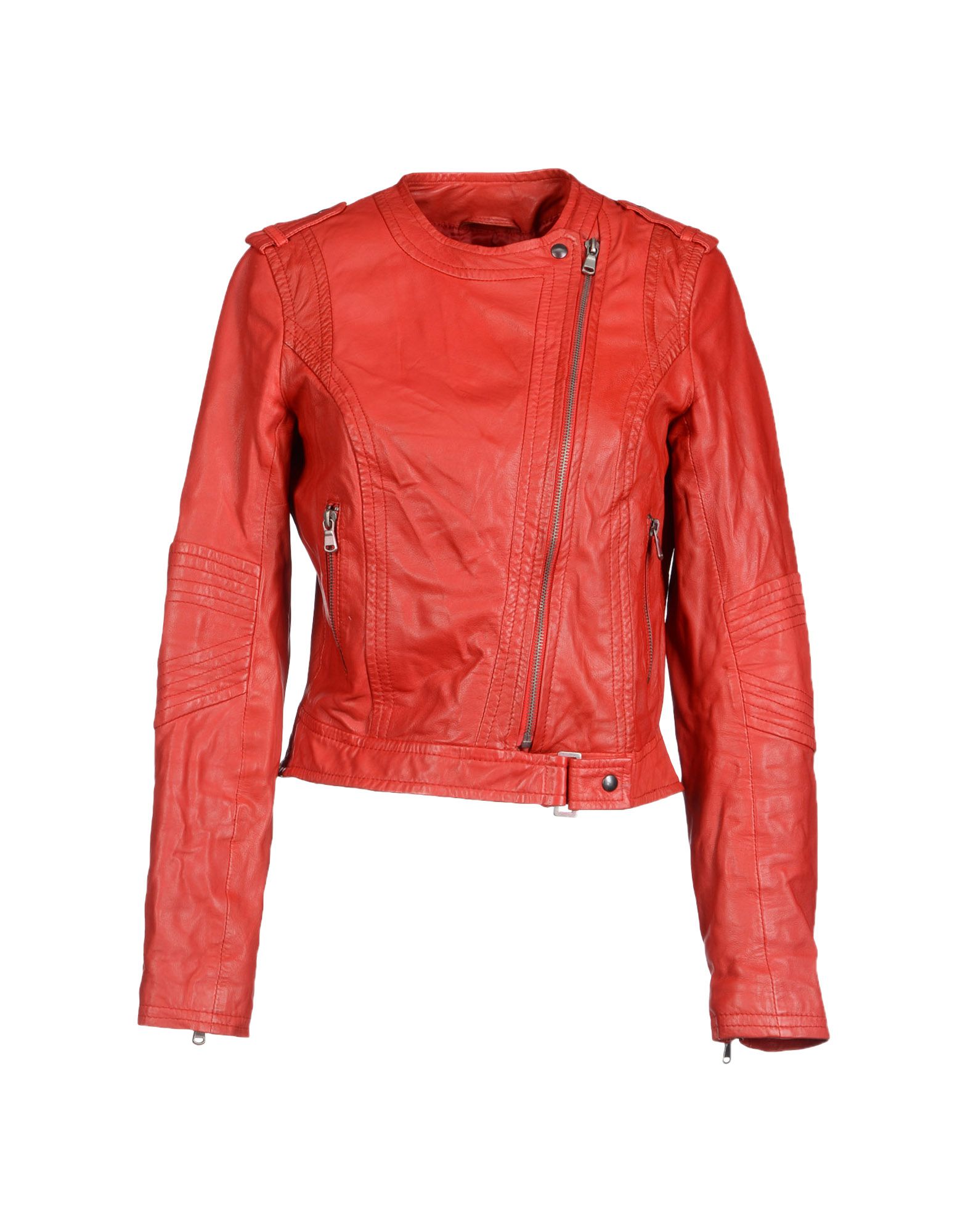 Foto Lanvin Chaquetas De Piel Mujer Rojo