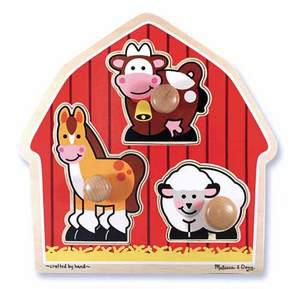Foto Large Peg Puzzle Farm Barnyard