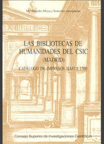 Foto Las Bibliotecas De Humanidades Del Csic (madrid) (lg 9788400075644)