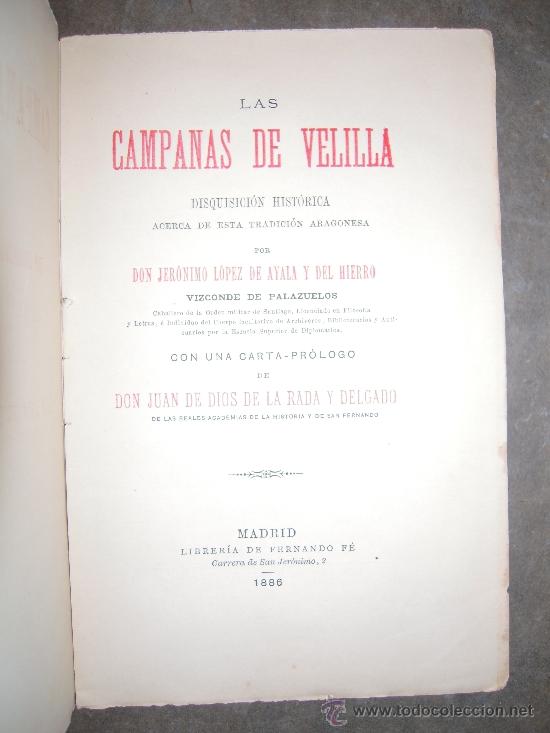 Foto las campanas de velilla 1886 jerónimo lópez de ayala y del hier