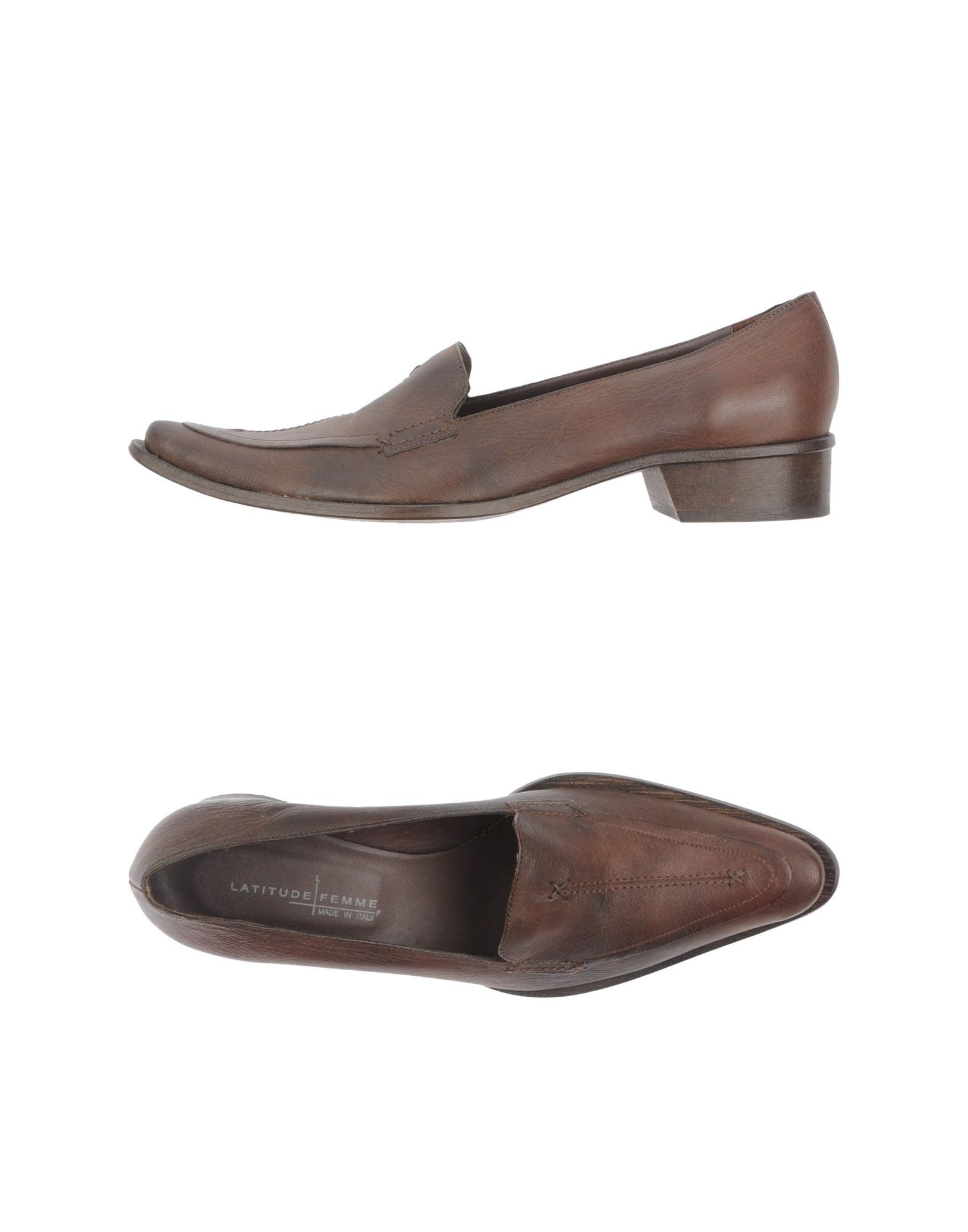 Foto Latitude Femme Mocasines De TacóN Mujer Café
