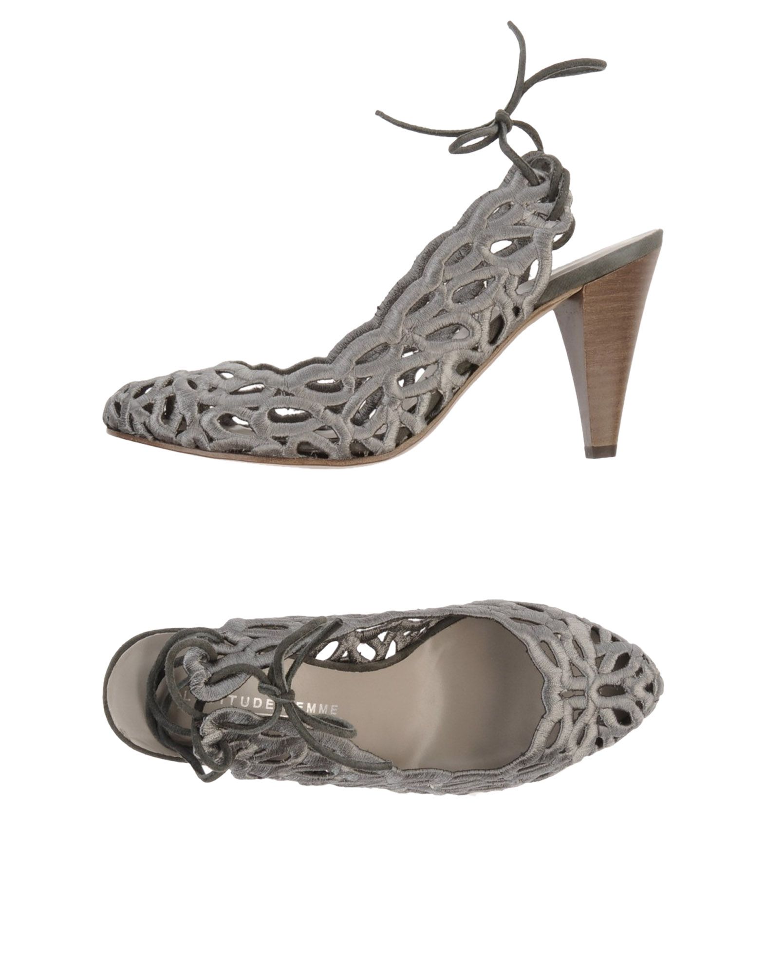 Foto Latitude Femme Zapatos Abiertos Mujer Gris
