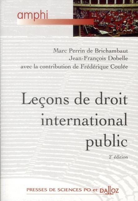 Foto Leçons de droit international public (2e édition)