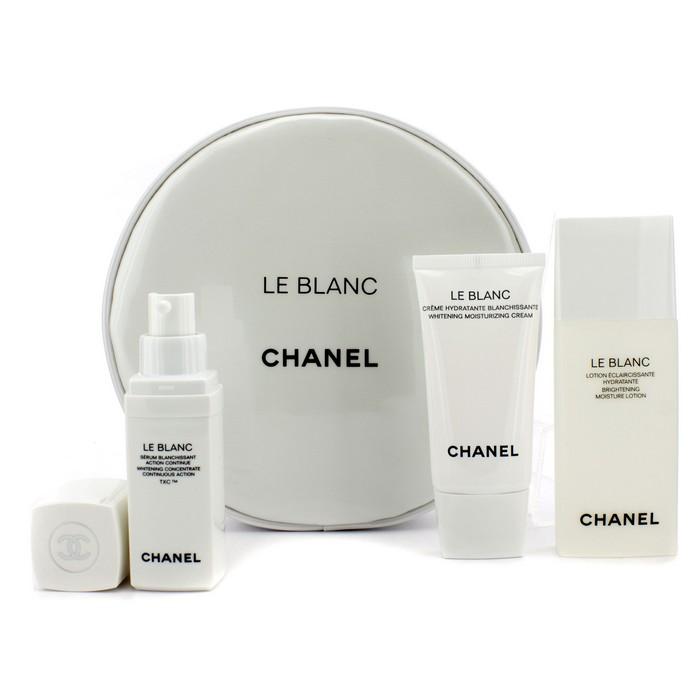 Foto Le Blanc Kit Blanqueador Viaje (Edición Limitada): Loción Hidratante n 50ml + Crema Hidratante 30ml + Concentrado 15ml + Bolsa 3pcs+1pouch Chanel