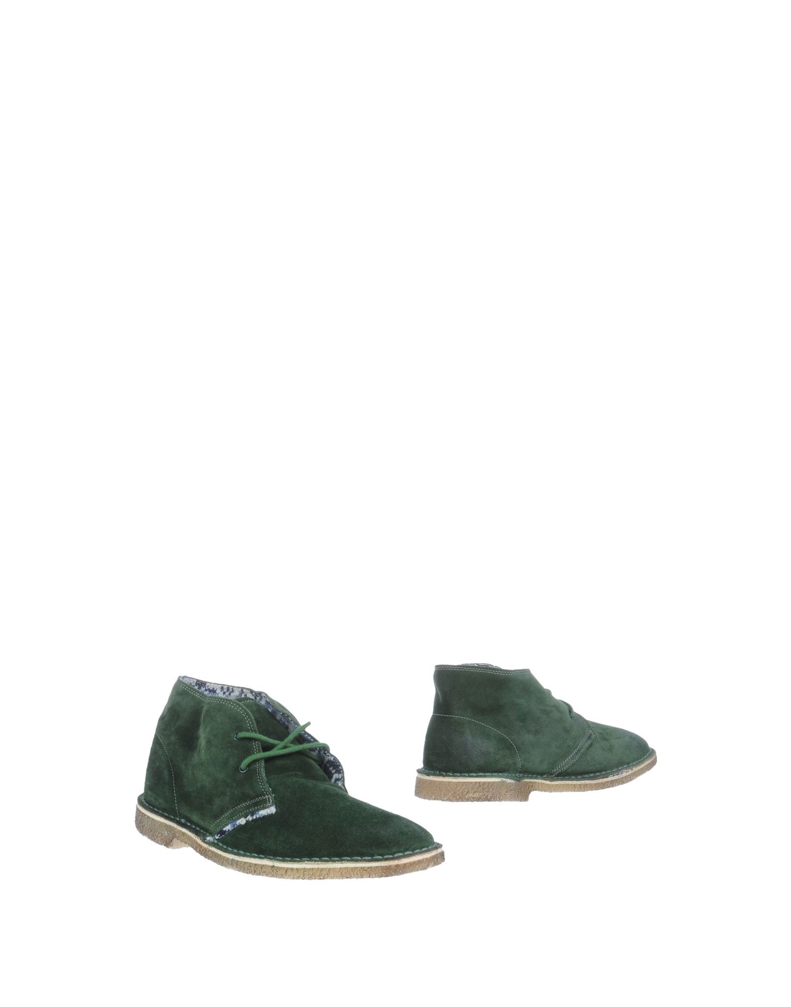 Foto Le Crown Botines Cordones Hombre Verde