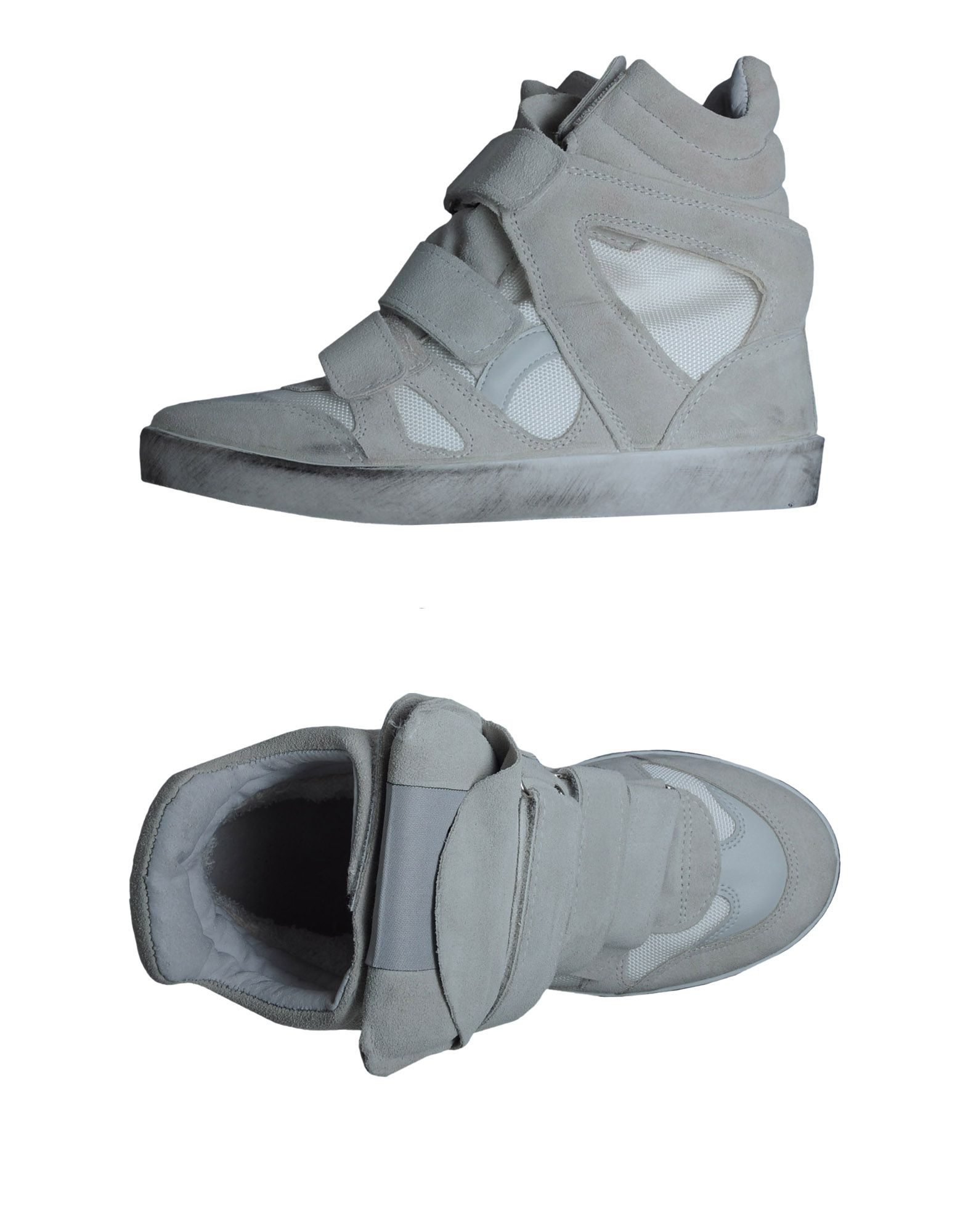 Foto Le Crown Sneakers Altas Mujer Gris perla
