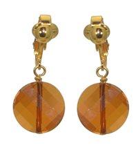 Foto Le twist clip de cristal de swarovski cobre en pendientes chapado en o