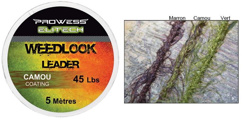 Foto lead core prowess weedloock leader 45lbs-marron