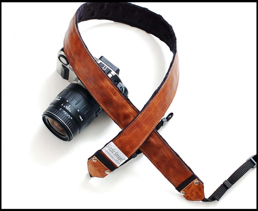 Foto Leather DSLR Camera Strap - Whiskey Leather